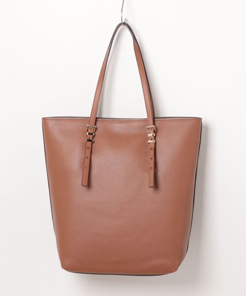 MICHAEL KORS（マイケルコース）の「QUINN ぺブル レザー トート ラージ（トートバッグ・レディース・ブラウン系・FREE）」の2枚目の写真