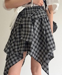 ROOPTOKYO | アシンメトリーデザイン チェックスカート(スカート)