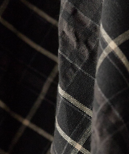 ROOPTOKYO（ループトウキョウ）の「アシンメトリーデザイン チェックスカート（スカート・レディース・チャコール/ベージュ/イエロー/ブルー/ブラック/ホワイト×ブラック/ブラック系その他・FREE）」の9枚目の写真