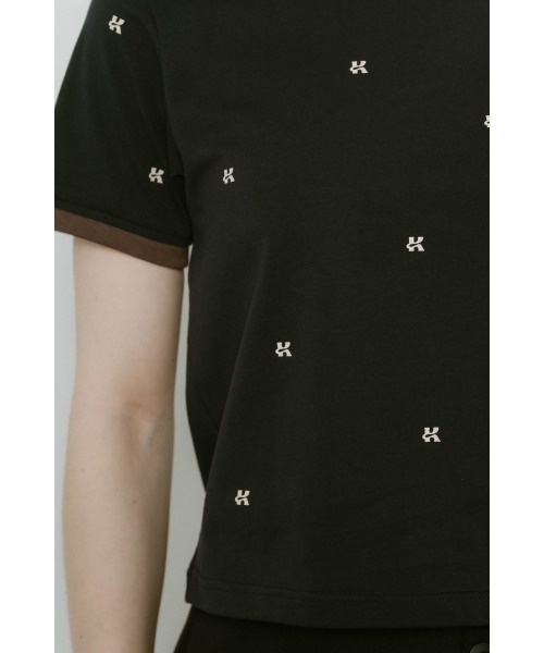 Knuth Marf（クヌースマーフ）の「K motif mini T shirt（Tシャツ/カットソー・レディース・ホワイト/ネイビー・FREE）」の12枚目の写真