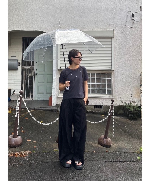 Knuth Marf（クヌースマーフ）の「K motif mini T shirt（Tシャツ/カットソー・レディース・ホワイト/ネイビー・FREE）」の19枚目の写真