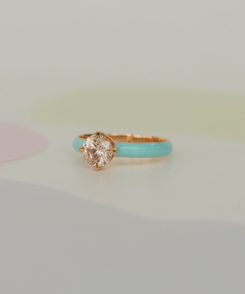 NOIR DE POUPEE（ノワールドプーペ）の「【WEB限定】silver925 ラウンドCZ エナメルリング（リング・レディース・ブルー/オレンジ/ブラウン/グリーン・#11/#13/#15）」の14枚目の写真