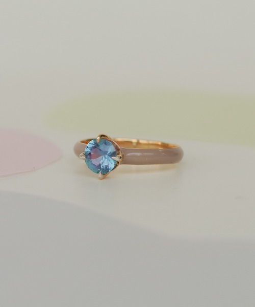 NOIR DE POUPEE（ノワールドプーペ）の「【WEB限定】silver925 ラウンドCZ エナメルリング（リング・レディース・ブルー/オレンジ/ブラウン/グリーン・#11/#13/#15）」の17枚目の写真