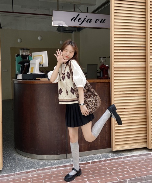 Miniministore（ミニミニストア）の「大容量 レオパード柄 ショルダーバッグ（ショルダーバッグ・レディース・アイボリー/ブラウン/ライトブラウン・FREE）」の11枚目の写真