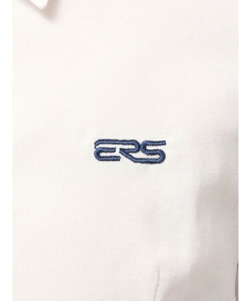 EVRIS（エヴリス）の「ワンポイントドロストショートシャツ（シャツ/ブラウス・レディース・その他1/イエロー/ホワイト・FREE）」の7枚目の写真