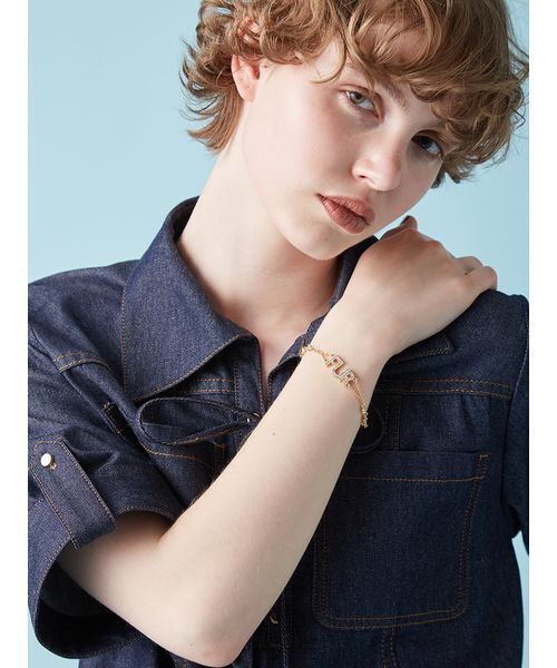 FURFUR（ファーファー）の「ロゴビジューブレスレット（ブレスレット・レディース・シルバー/ゴールド・F）」の8枚目の写真