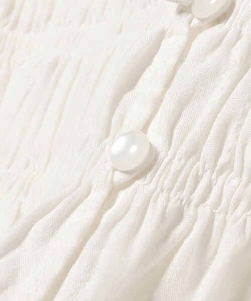 Ray BEAMS（レイビームス）の「シャーリング リボン クルーネック ブラウス（シャツ/ブラウス・レディース・ホワイト/ブラック・ONE SIZE）」の20枚目の写真