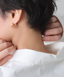 spick and span Lilas 三日月 フープ ピアス　シルバー spick and span Lilas 三日月 フープ ピアス シルバー spick and