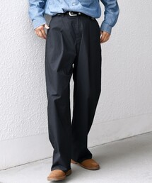シップスエニィ SHIPS any ワイドストレート チノパンツ 40 シップス エニィ SHIPS any SHIPS any:〈洗濯機可能〉サイド