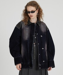 PRANK PROJECT(vNvWFNg)́y2025Autumn Pre-OrderztbL[fjWPbg / Flocky Denim Jacket(fjWPbg)