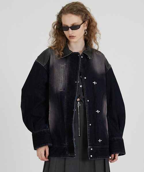 PRANK PROJECT ジップデニムシャツブルゾン black ジップデニムシャツブルゾン / Zip Denim Shirt Blouson（デニム