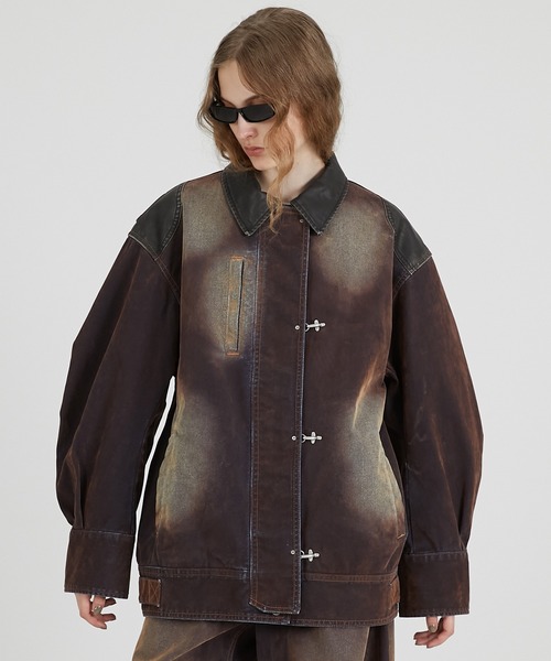 フロッキーデニムジャケット フロッキーデニムジャケット(1 BLACK): : メンズ｜UNITED TOKYO