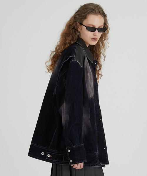 フロッキーデニムジャケット / Flocky Denim Jacket（デニムジャケット