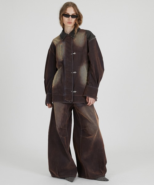 フロッキーデニムジャケット / Flocky Denim Jacket（デニムジャケット