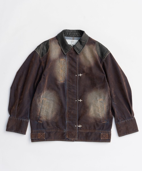PRANK PROJECT(プランクプロジェクト)の「フロッキーデニムジャケット / Flocky Denim Jacket(デニムジャケット・レディース・レッド/キャメル/ネイビー・FREE)」の20枚目の写真