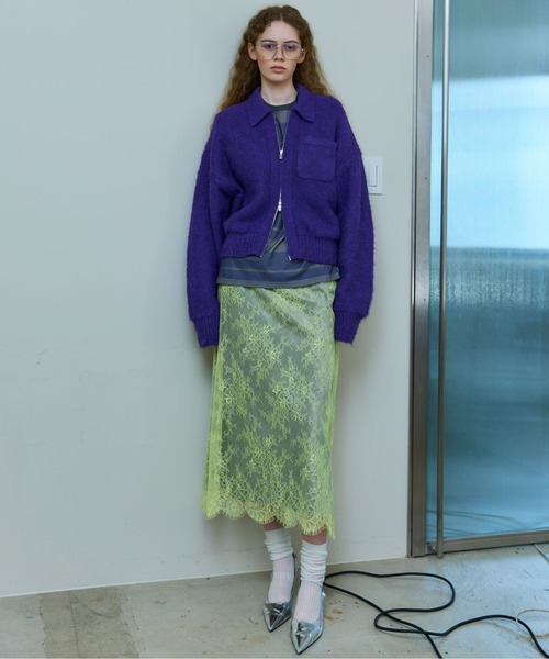 セール】Multiway Velor Mermaid Mid-calf Skirt/マルチウェイベロア