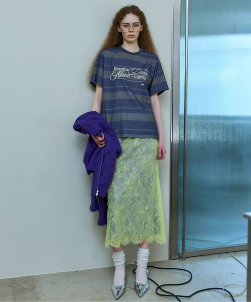 MAISON SPECIAL（メゾンスペシャル）の「Multiway Velor Mermaid Mid-calf Skirt/マルチウェイベロアマーメイドミモレスカート（スカート・レディース・ブラック/グレー/ブルー・36/38）」の22枚目の写真