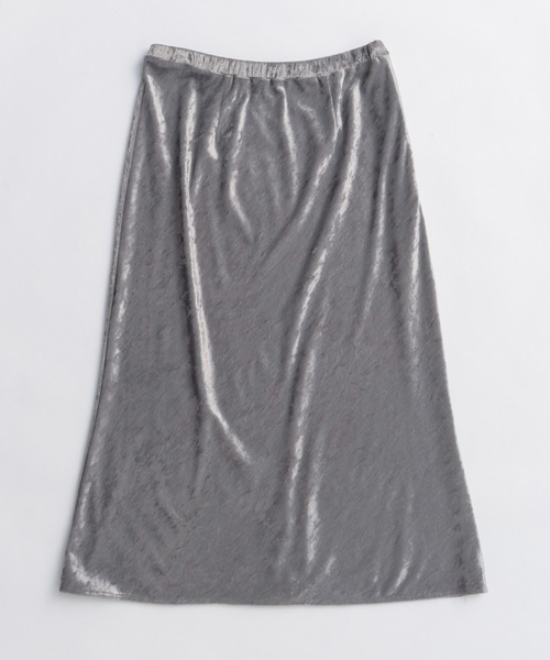 MAISON SPECIAL（メゾンスペシャル）の「Multiway Velor Mermaid Mid-calf Skirt/マルチウェイベロアマーメイドミモレスカート（スカート・レディース・ブラック/グレー/ブルー・36/38）」の18枚目の写真