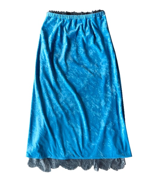 MAISON SPECIAL（メゾンスペシャル）の「Multiway Velor Mermaid Mid-calf Skirt/マルチウェイベロアマーメイドミモレスカート（スカート・レディース・ブラック/グレー/ブルー・36/38）」の7枚目の写真