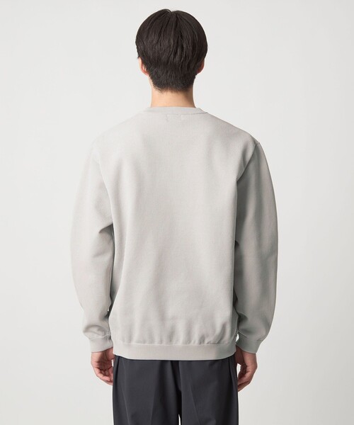 green label relaxing（グリーンレーベルリラクシング）の「ポリエステル タック編み クルーネック 長袖 ニット（ニット/セーター・メンズ・ブラック/ライトグレー/ダークブラウン・S/M/L/XL）」の15枚目の写真