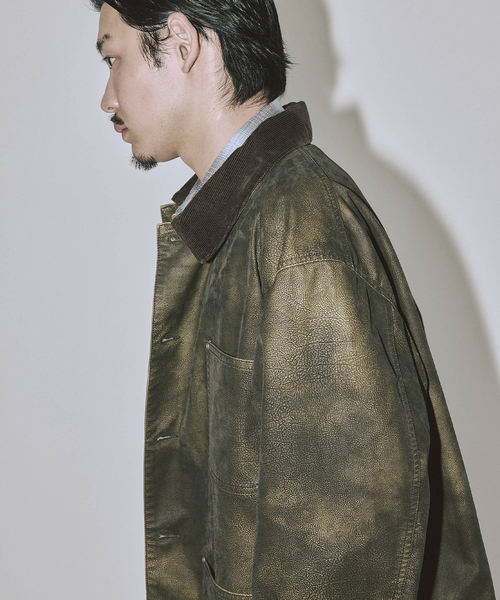 J.S.Homestead / フロック レザー カバーオール（その他アウター