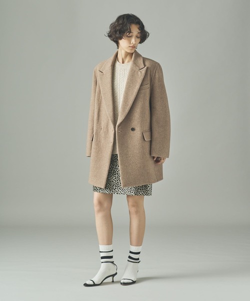 Curensology（カレンソロジー）の「Curensology(カレンソロジー)/ウールボンディングジャケット（テーラードジャケット・レディース・ベージュ/ブラック/グレー・36/38）」の20枚目の写真