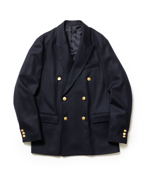 MR.OLIVE（ミスターオリーブ）の「MR.OLIVE ミスターオリーブ / PREMIUM WOOL SAXONY BOUBLE BREASTED BLAZER プレミアムウールサキソニーブレザー / M253121（テーラードジャケット・メンズ・ネイビー・SMALL/MEDIUM/LARGE）」の6枚目の写真