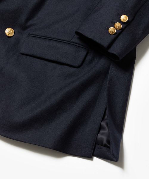 MR.OLIVE（ミスターオリーブ）の「MR.OLIVE ミスターオリーブ / PREMIUM WOOL SAXONY BOUBLE BREASTED BLAZER プレミアムウールサキソニーブレザー / M253121（テーラードジャケット・メンズ・ネイビー・SMALL/MEDIUM/LARGE）」の9枚目の写真