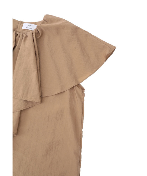 1er Arrondissement（プルミエアロンディスモン）の「ナイロンクロスケープカラーブラウス（シャツ/ブラウス・レディース・ブラック系その他3/イエロー系その他5/オフホワイト・36/38）」の12枚目の写真