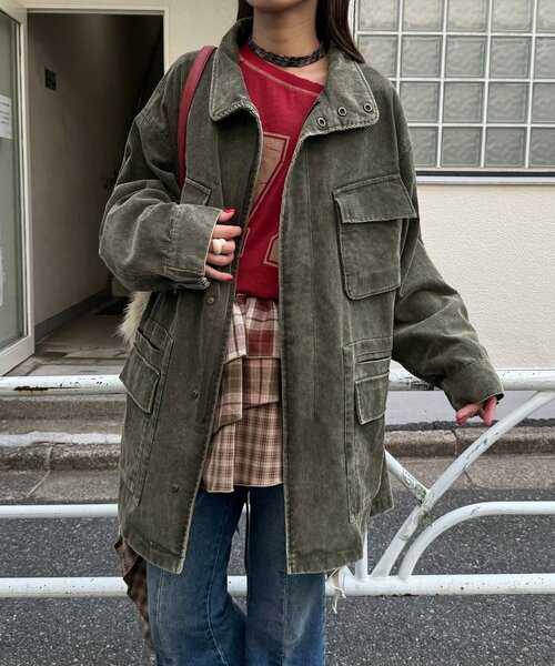 セール】【UNESS/ユーネス】加工コーデュロイモッズコート（モッズ