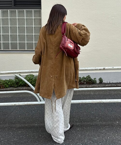 UNESS/ユーネス】加工コーデュロイモッズコート（モッズコート