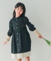 NHT（エヌエイチティー）の「NHT/エヌエイチティー 配色　ギャザーワンピース（ワンピース）」