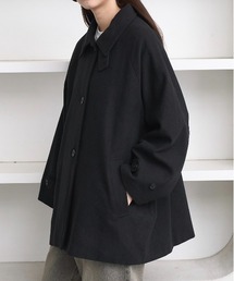 flaner | Loose soutien collar middle coat / ルーズステンカラーミドルコート(ステンカラーコート)