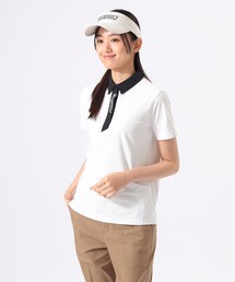 BEAMS GOLF ホワイトポロシャツ BEAMS GOLF 「BEAMS GOLF」 長袖ポロシャツ MEDIUM ホワイト