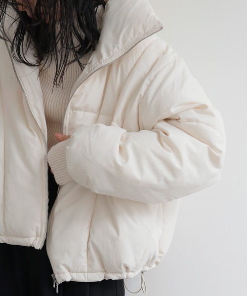 チェックファイバーショートダウン（ダウンジャケット/コート）｜LIAN