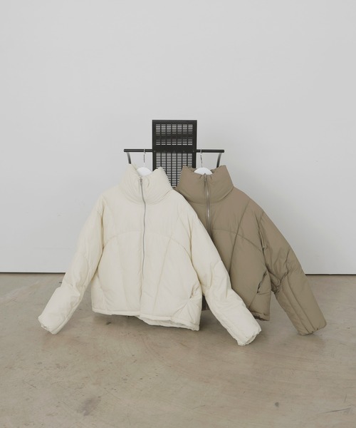 チェックファイバーショートダウン（ダウンジャケット/コート）｜LIAN