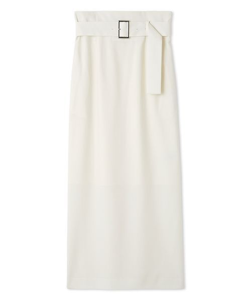 Fray i dホワイト サイドベルト付きスカート ベルト付きストレートスカート（スカート）｜FRAY I.D（フレイ