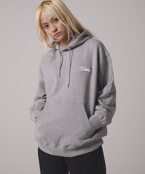 FIRST DOWN（ファーストダウン）の「ロゴ スウェット パーカ（パーカー・メンズ・ネイビー/ブラック/グレー/ブルー・XL/L/M/S/XXL）」の3枚目の写真