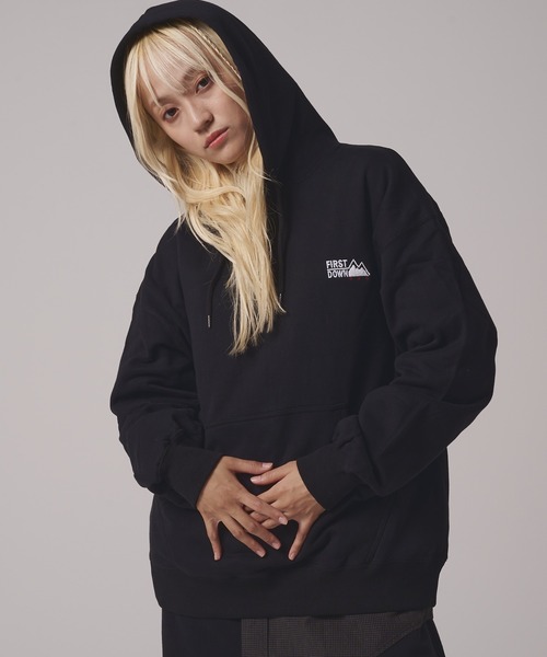 FIRST DOWN（ファーストダウン）の「ロゴ スウェット パーカ（パーカー・メンズ・ネイビー/ブラック/グレー/ブルー・XL/L/M/S/XXL）」の12枚目の写真