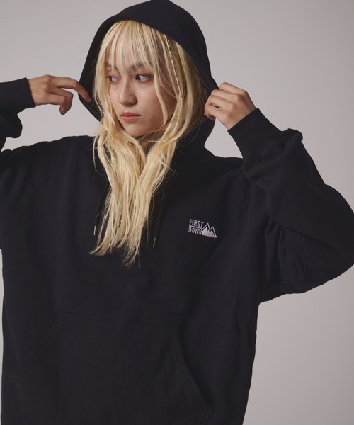 FIRST DOWN（ファーストダウン）の「ロゴ スウェット パーカ（パーカー・メンズ・ネイビー/ブラック/グレー/ブルー・XL/L/M/S/XXL）」の13枚目の写真