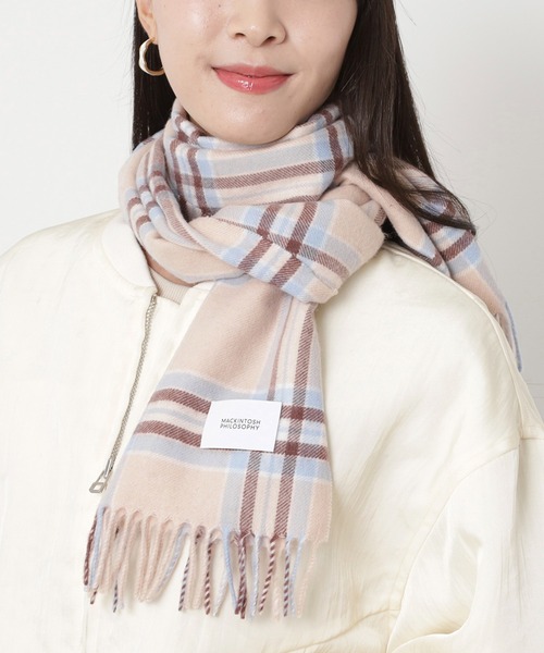 セール】カシミヤ100％ マフラー ”オリジナルチェック”（マフラー