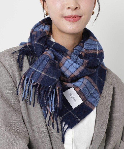 セール】カシミヤ100％ マフラー ”オリジナルチェック”（マフラー