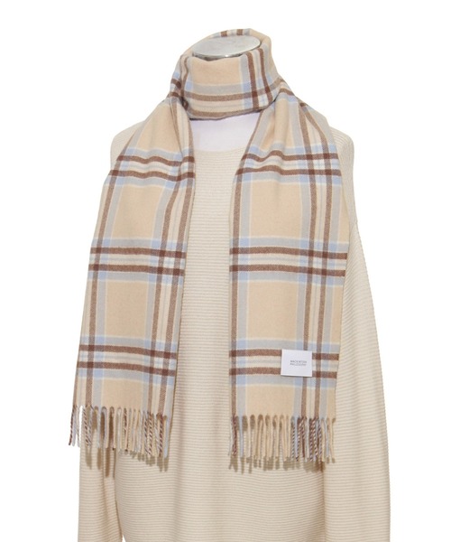 新品タグ付き　マッキントッシュ　カシミヤ100 マフラー MACKINTOSH PHILOSOPHY カシミヤ100％紡毛厚手マフラー 35×175cm