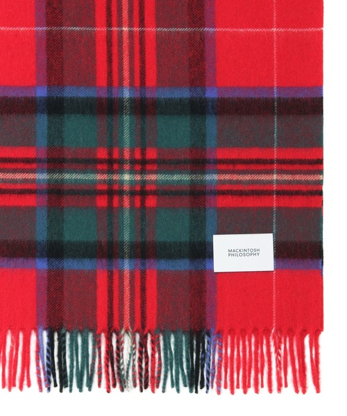 新品タグ付き　マッキントッシュ　カシミヤ100 マフラー MACKINTOSH PHILOSOPHY カシミヤ100％紡毛厚手マフラー 35×175cm
