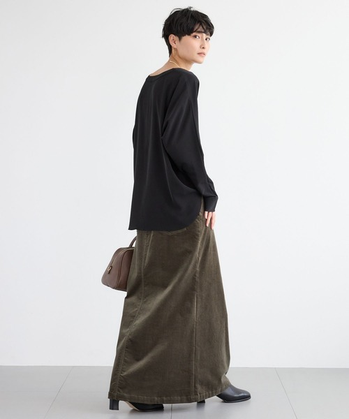 BARNYARDSTORM（バンヤードストーム）の「BARNYARDSTORM / ダブルクロスシャツカーデ ＜セットアップ対応＞【「BABALOG」チャンネルご紹介アイテム】【新色追加】（シャツ/ブラウス・レディース・チャコール/ホワイト/ブラック/モカ・M/S）」の15枚目の写真