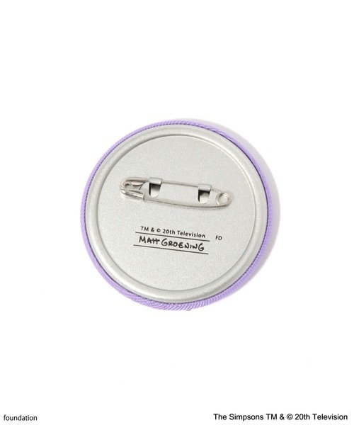 どの柄かお楽しみ♪]【The Simpsons／BAYFLOW】刺繍缶バッチ（バッジ