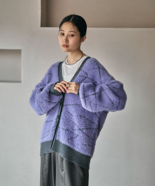 セール】7ゲージスケッチラインカーディガン 587872（カーディガン