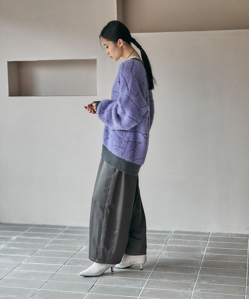 セール】7ゲージスケッチラインカーディガン 587872（カーディガン