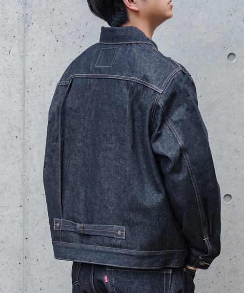 Levi’s PREMIUM BLACK トラッカージャケット＋デニムパンツ Levi's デニムジャケット gジャン 「Levi's」TYPE I トラッカー