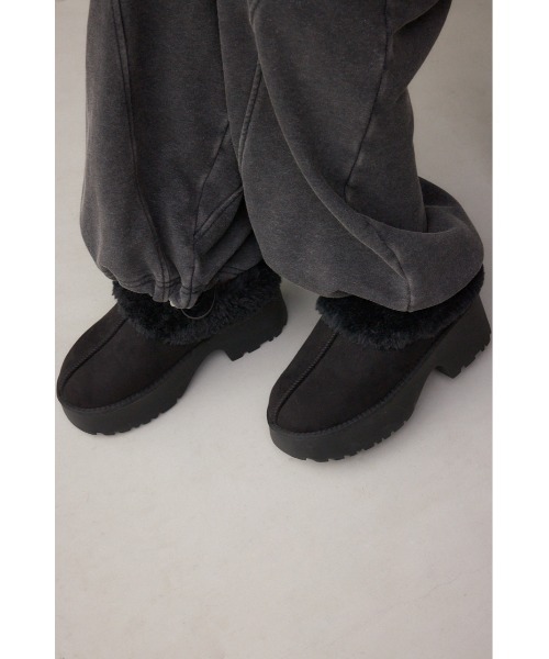 厚底ムートンヒールデザインスリッポン（スリッポン）｜AZUL BY MOUSSY